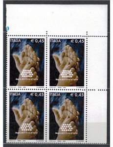 ITALIA 2004 Lega del filo d'oro in quartina MNH**
