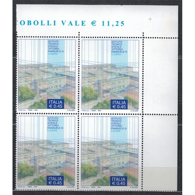 ITALY 2004 Technical Institute in quartina MNH**