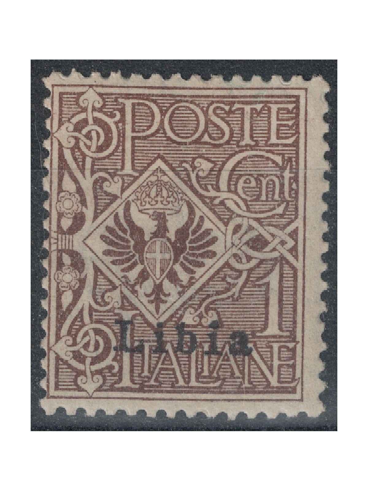 LIBIA 1912-17 1c bruno MNH**