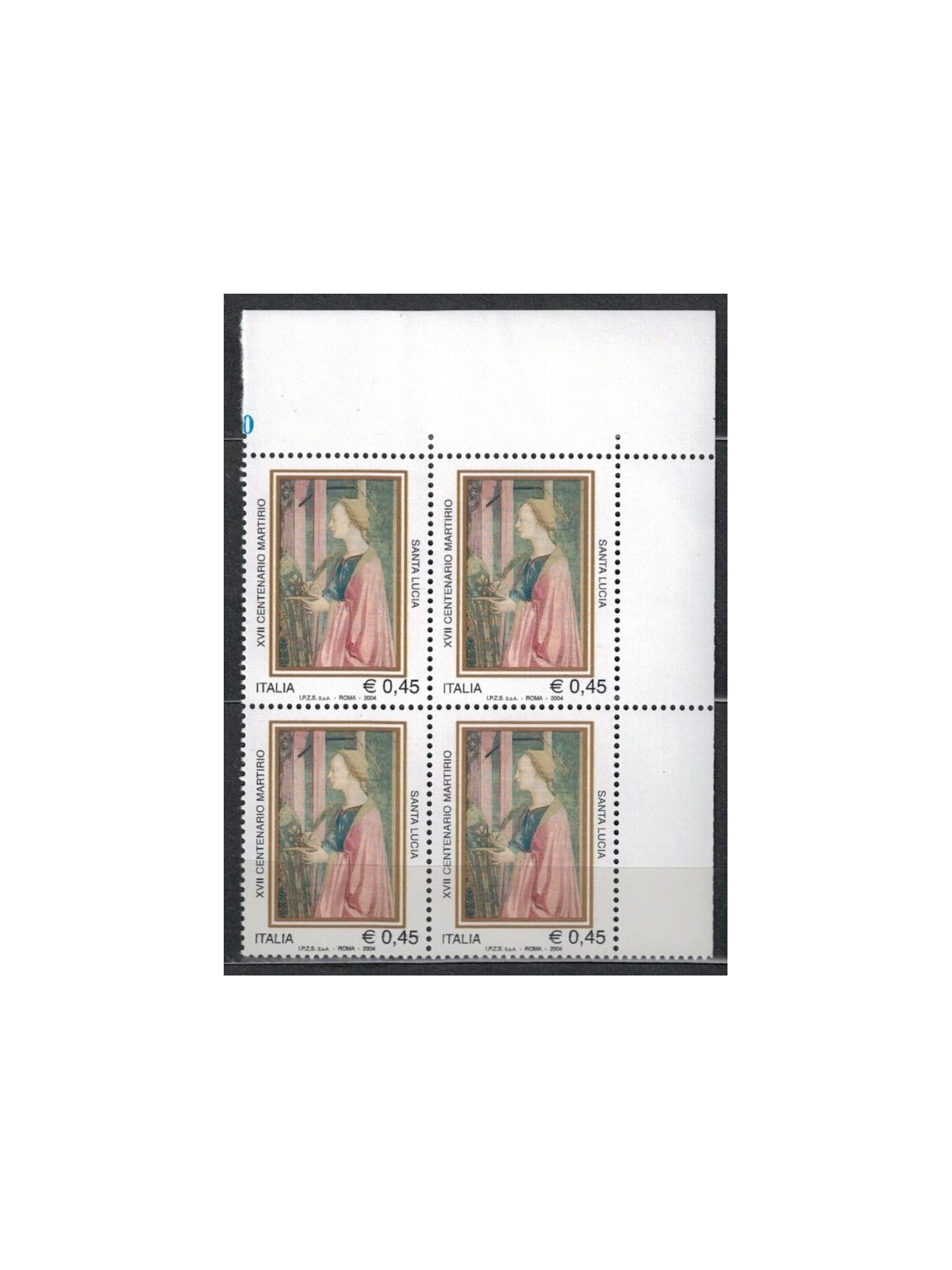 ITALY 2004 Martyrdom of Saint Lucy in block of four MNH**