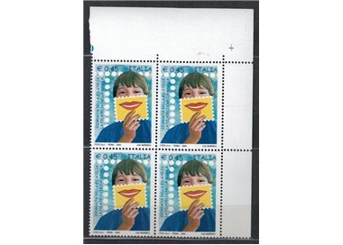 ITALIA 2004 Giornata della filatelia in quartina MNH**