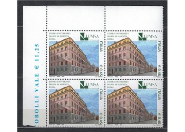 ITALY 2004 Lumsa University in block of four MNH**