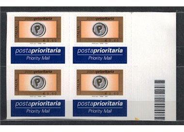 ITALIA 2004 Posta prioritaria € 0,60 B in quartina MNH**