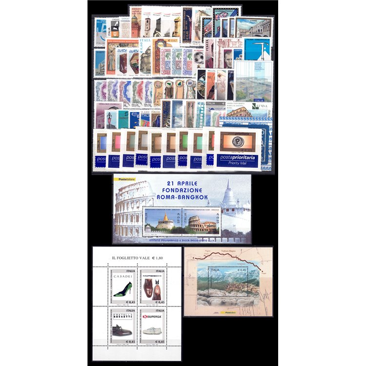 ITALY 2004 Complete Year 69v + 3 s/s MNH**
