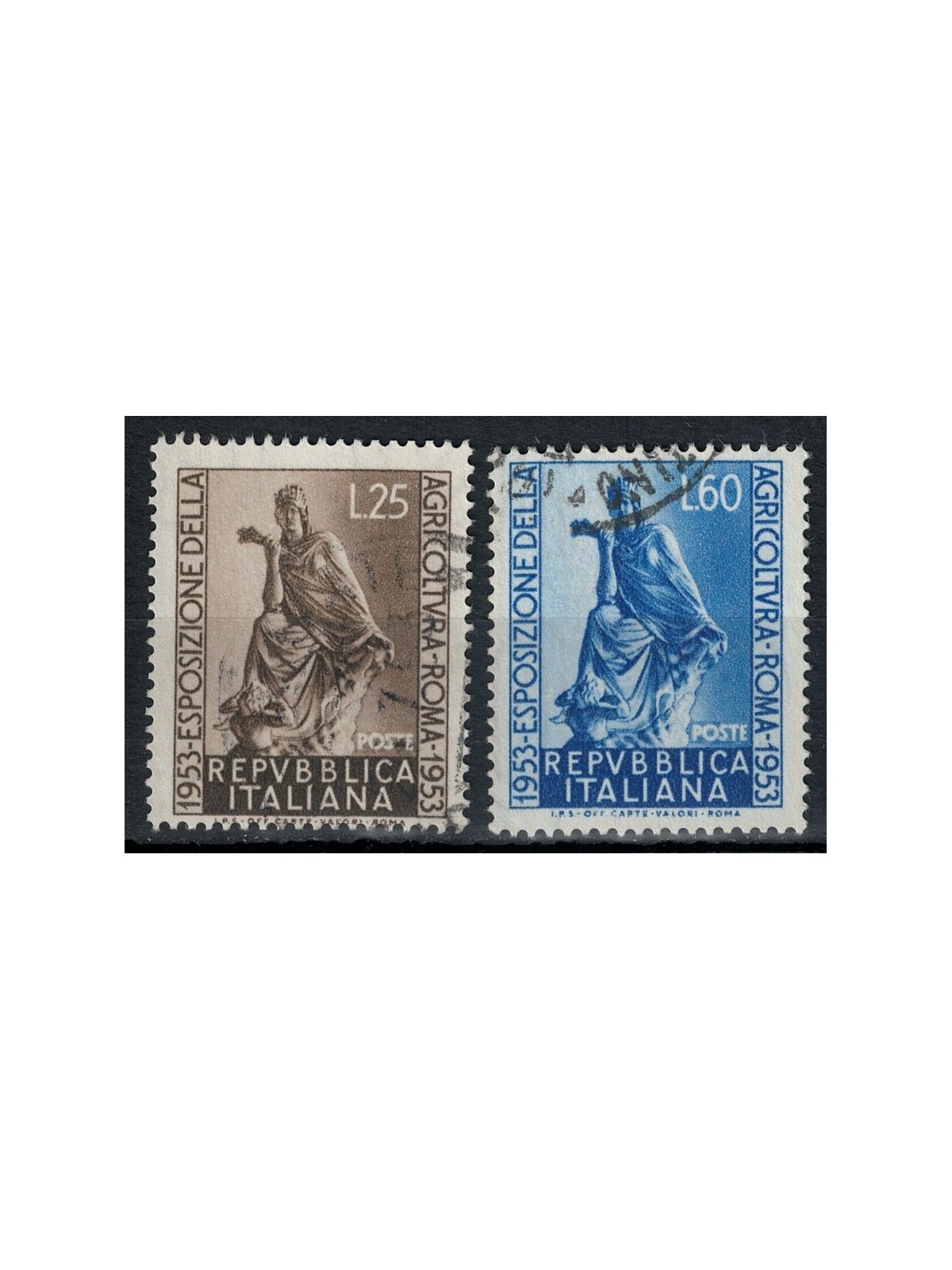 ITALY 1953 Agricultural Exhibition 2v used