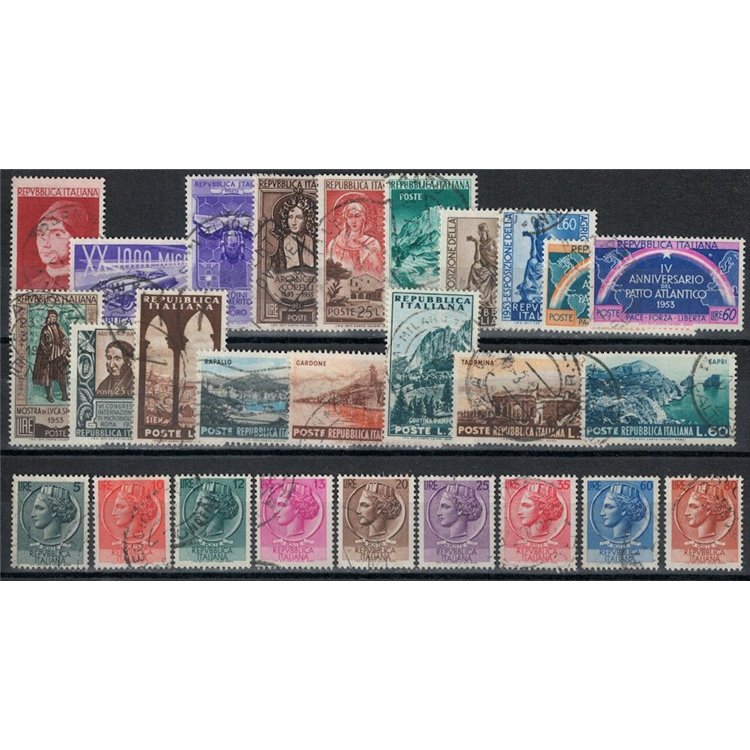 ITALIA 1953 Annata Completa 27v us