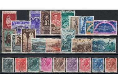 ITALY 1953 Complete Year 27v used
