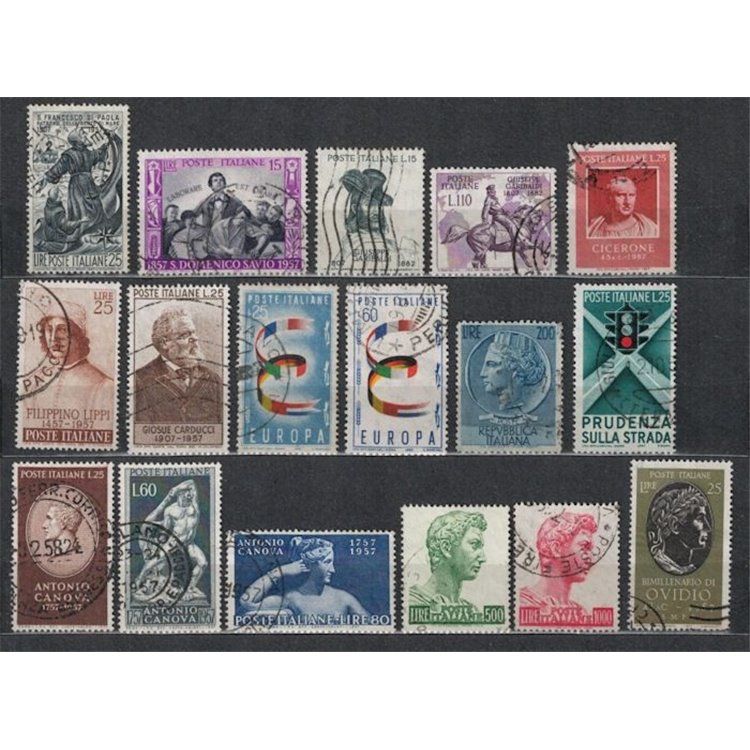 ITALIA 1957 Annata Completa 17v us