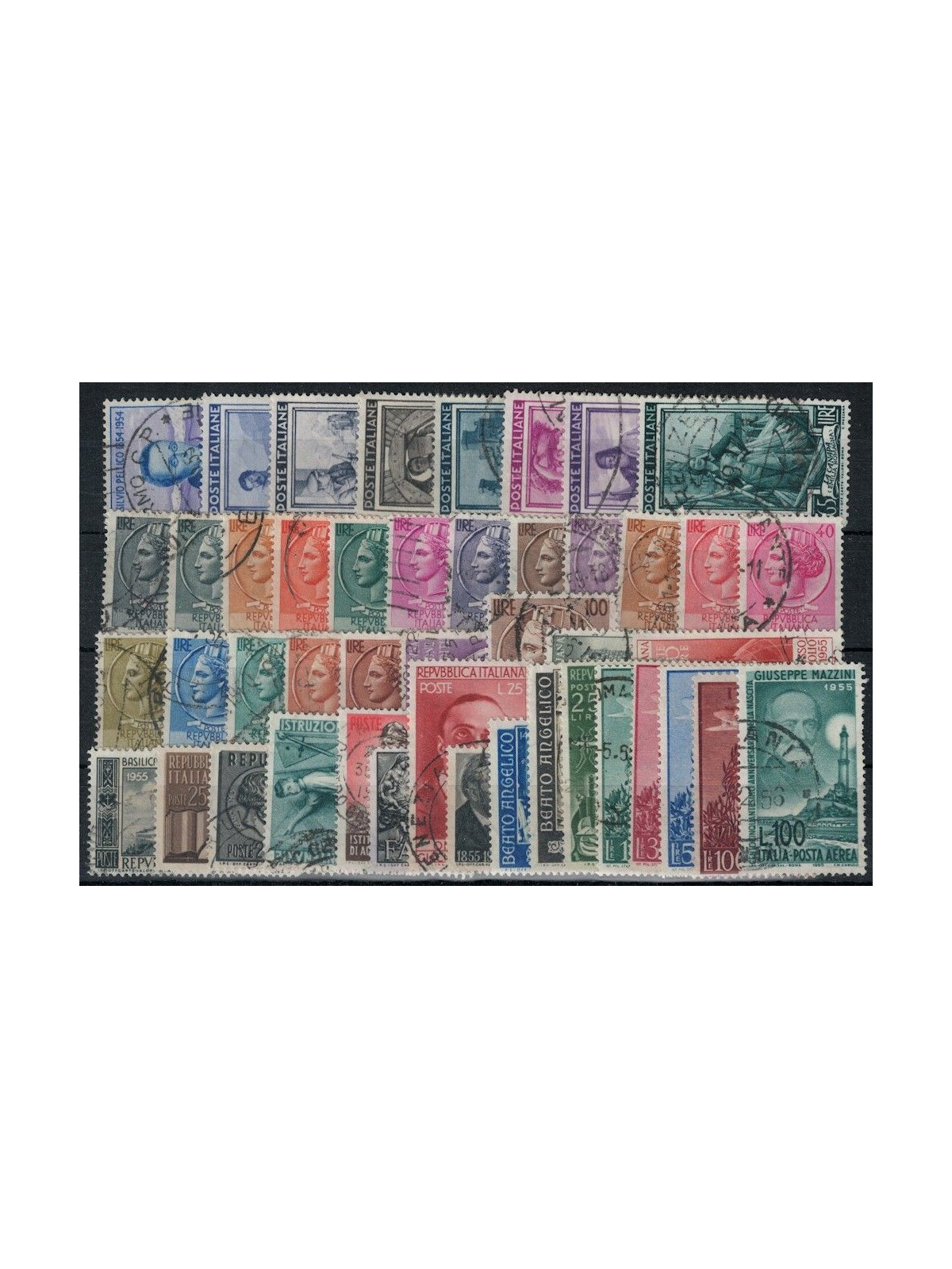 ITALY 1955 Complete Year 45v used