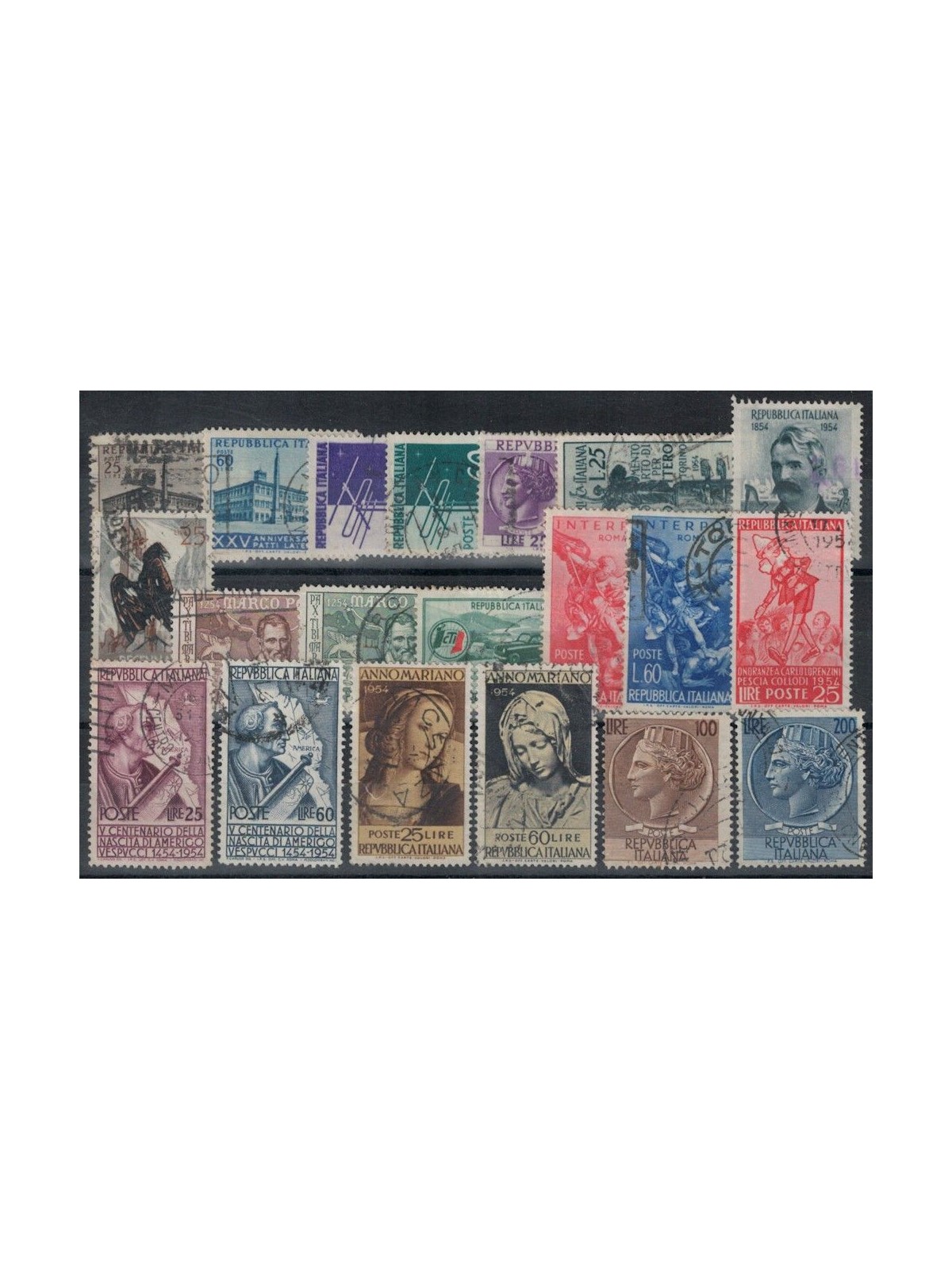 ITALY 1954 Complete Year 20v used