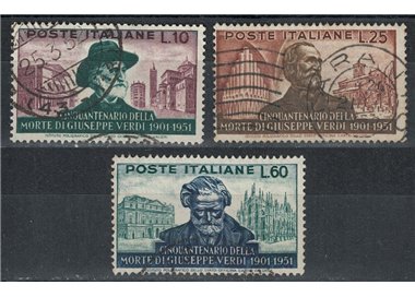 ITALY 1951 Giuseppe Verdi 3v used