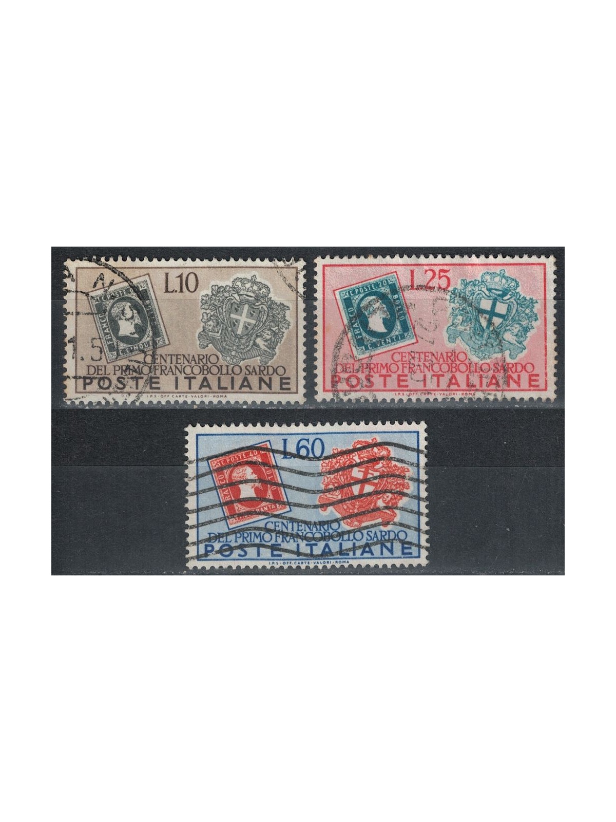 ITALY 1951 Sardinian stamps 3v used