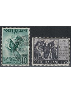 ITALY 1951 Census 2v used