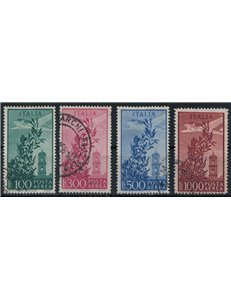 ITALIA 1955 Torre del Campidoglio (posta aerea) 4v us