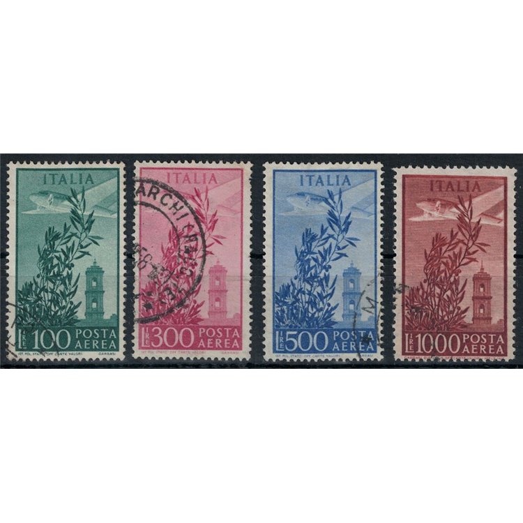 ITALIA 1955 Torre del Campidoglio (posta aerea) 4v us