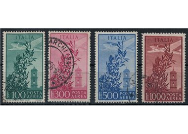 ITALY 1955 Campidoglio Tower (airmail) 4v used