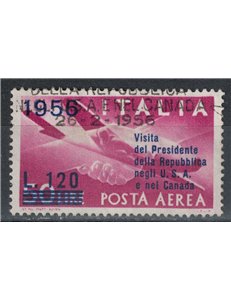 ITALIA 1956 Visita del Presidente (posta aerea) us