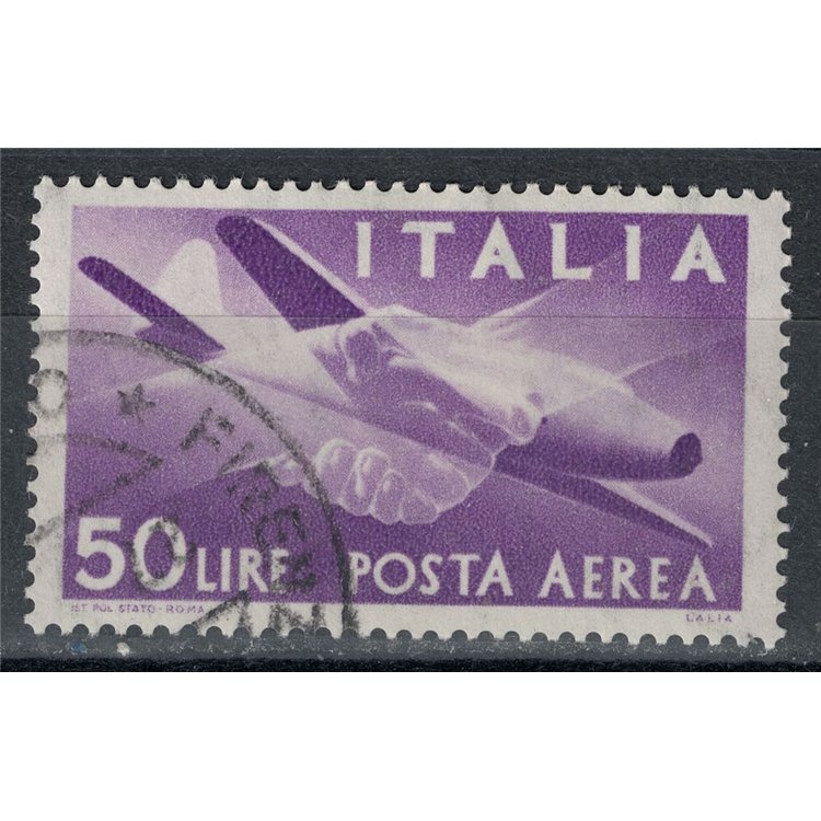 ITALY 1957 Democratic (airmail) used