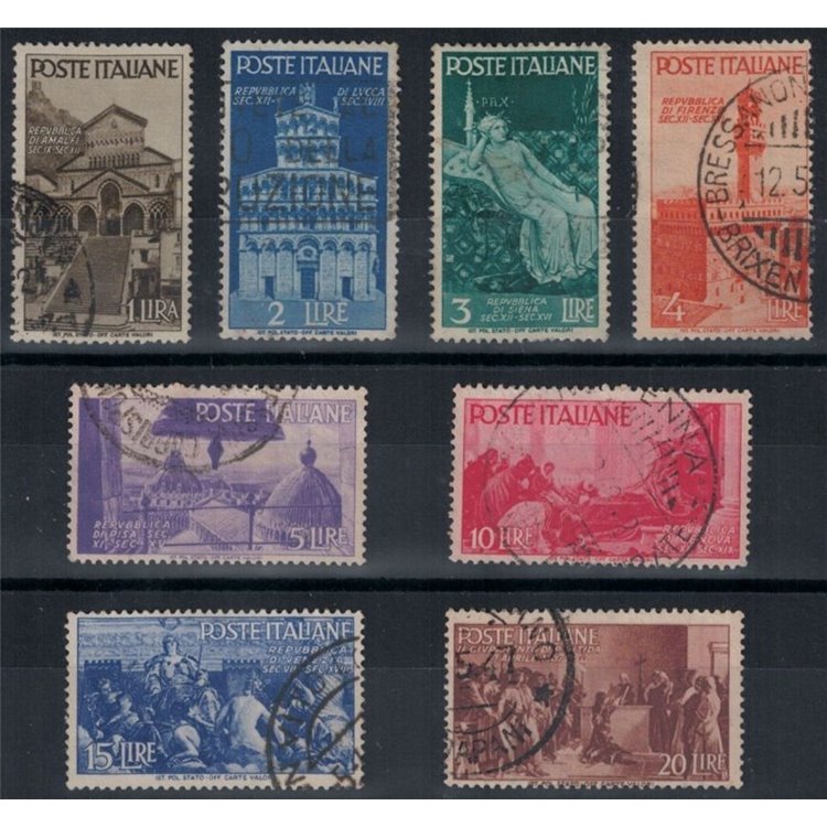 ITALY 1946 Advent of the Republic 8v used