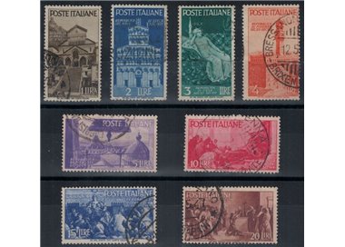 ITALY 1946 Advent of the Republic 8v used