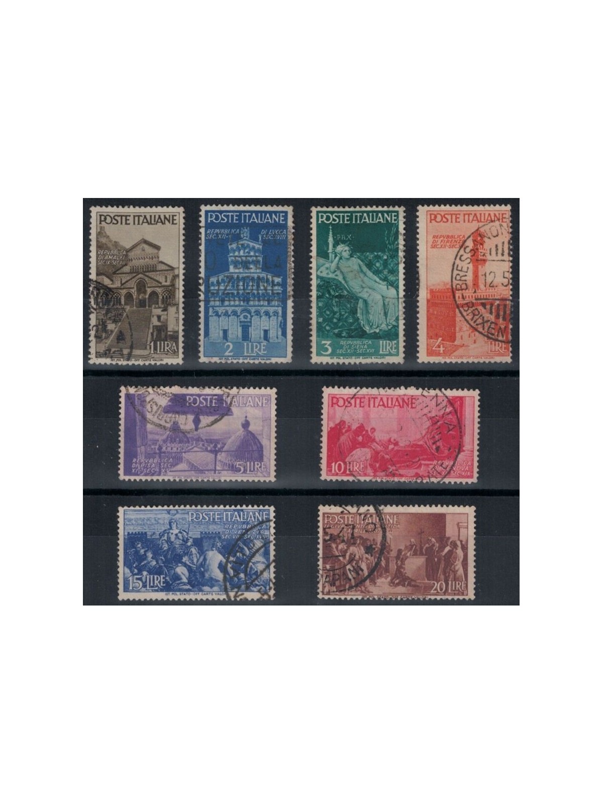 ITALIA 1946 Avvento della Repubblica 8v us