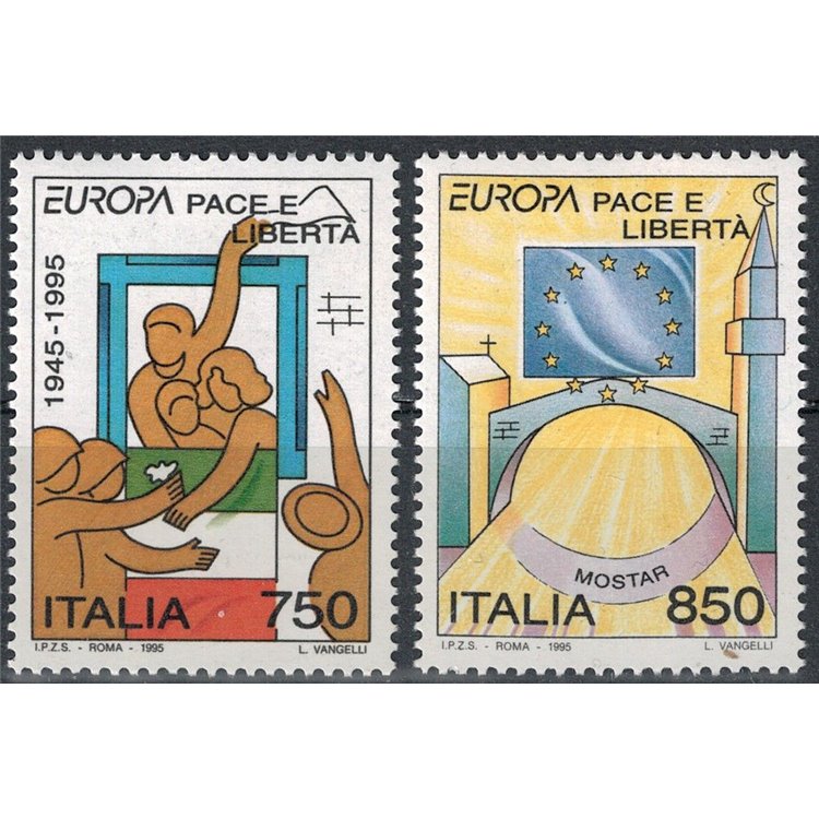 ITALIA 1995 Europa 2v MNH**