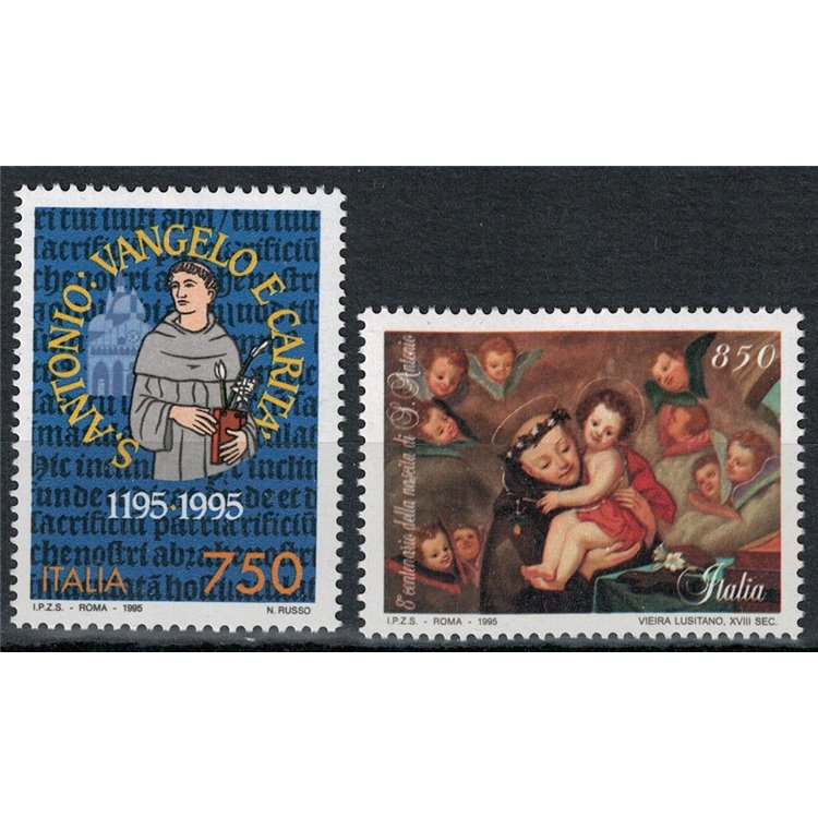 ITALIA 1995 Sant'Antonio di Padova 2v MNH**