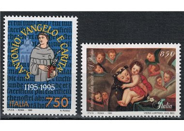 ITALY 1995 Saint Anthony of Padua 2v MNH**