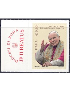 ITALIA 2011 Papa Giovanni Paolo II MNH**