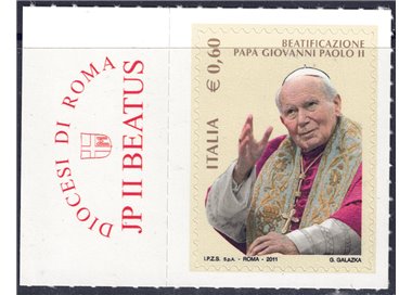 ITALIA 2011 Papa Giovanni Paolo II MNH**