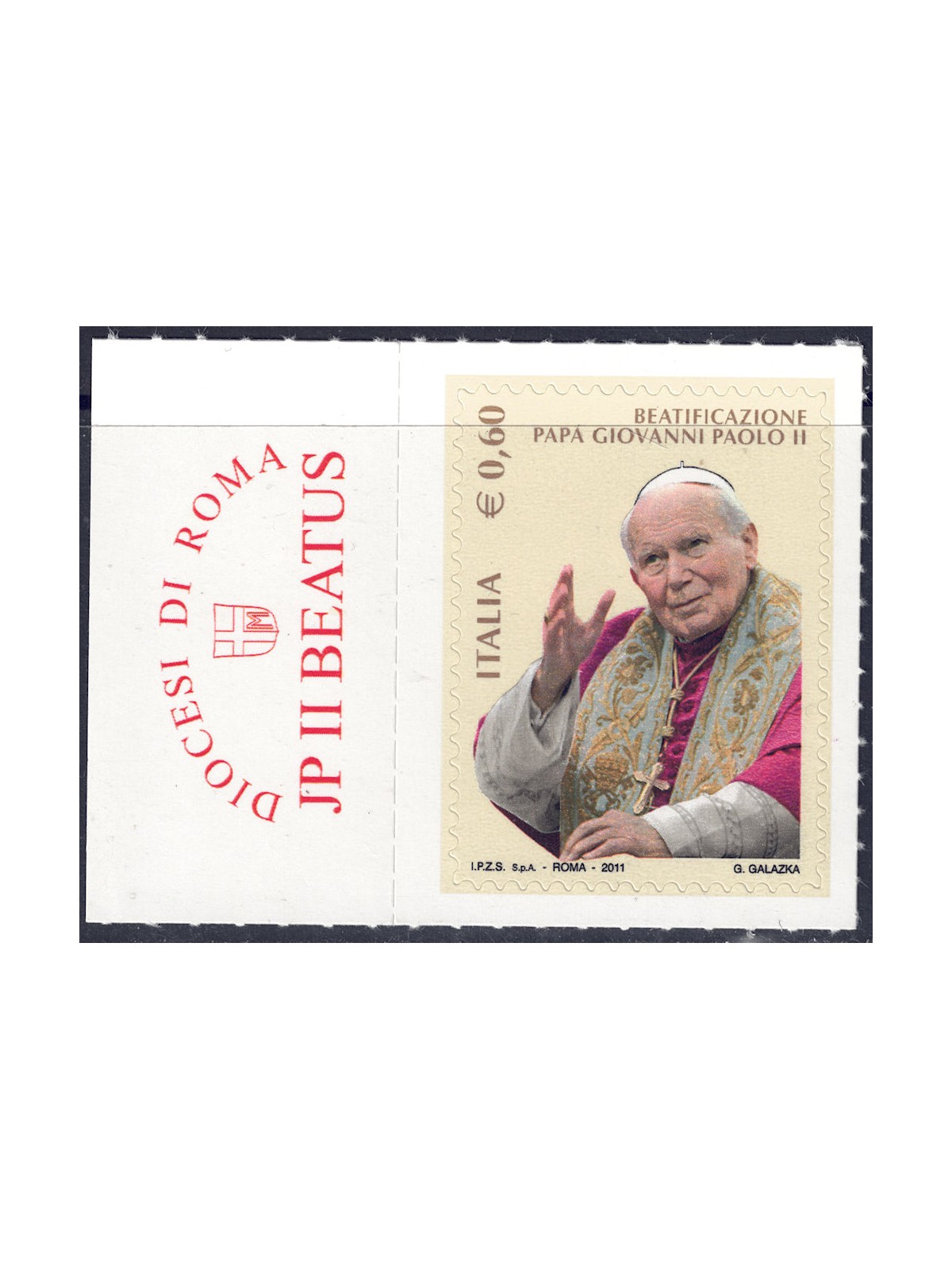 ITALY 2011 Pope John Paul II MNH**