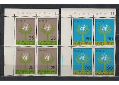ITALY 1970 UN Anniversary in quartet 2v MNH**