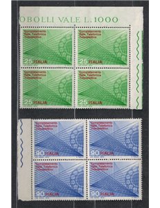 ITALIA 1970 Rete telefonica teleselettiva (quartina) 2v MNH**