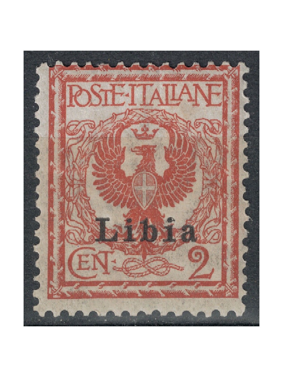 LIBYA 1912-17 2c brown red MH*