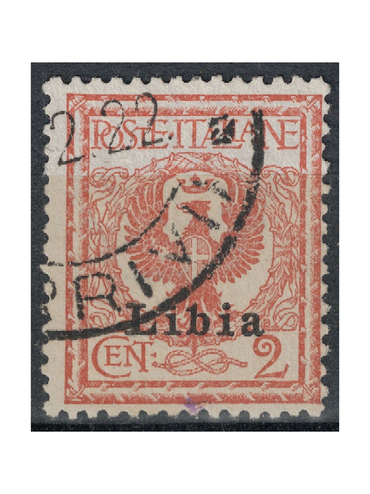 LIBYA 1912-17 2c brown red us