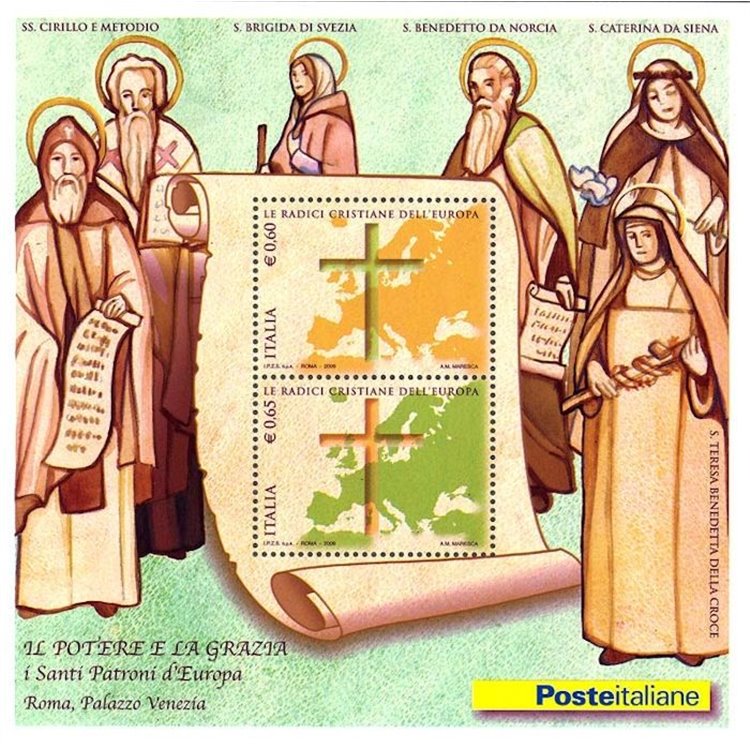 ITALY 2009 Patron Saints of Europe s/s MNH**