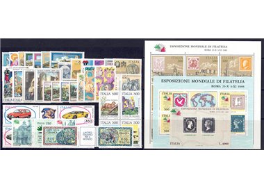 ITALIA 1985 Annata Completa 40v + 3 BF MNH**