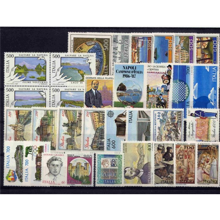 ITALIA 1987 Annata Completa 32v MNH**