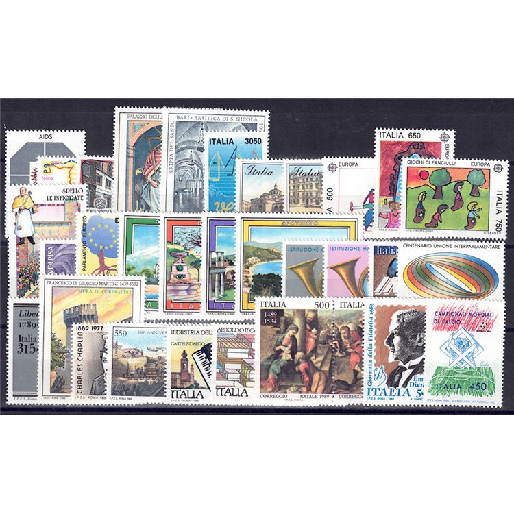 ITALIA 1989 Annata Completa 33v MNH**