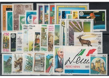 ITALY 1991 Complete Year 35v MNH**