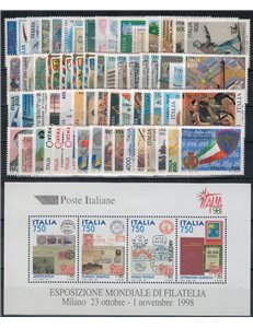 ITALY 1997 Complete Year 64v + 1 s/s MNH**