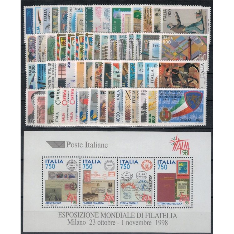 ITALY 1997 Complete Year 64v + 1 s/s MNH**