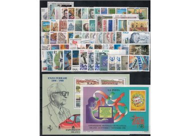 ITALIA 1998 Annata Completa 63v + 2 BF MNH**