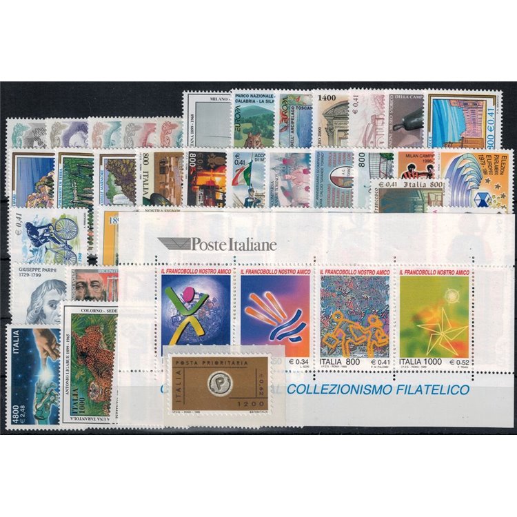 ITALY 1999 Complete Year 50v + 1 s/s MNH**