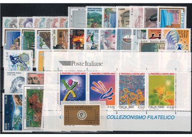 ITALIA 1999 Annata Completa 50v + 1 BF MNH**