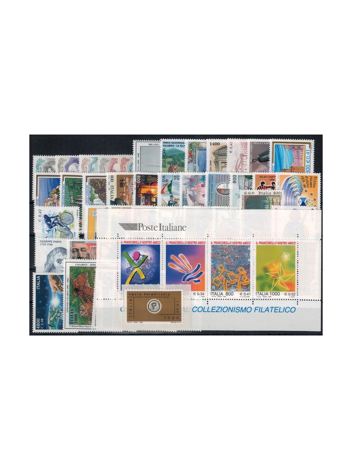 ITALY 1999 Complete Year 50v + 1 s/s MNH**