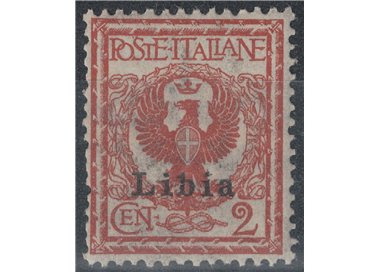 LIBYA 1912-17 2c brown red MNH**