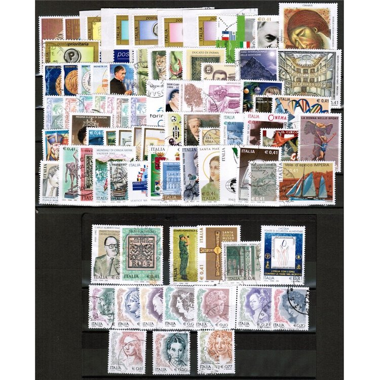 ITALY 2002 Complete Year 82v + 1 s/s us
