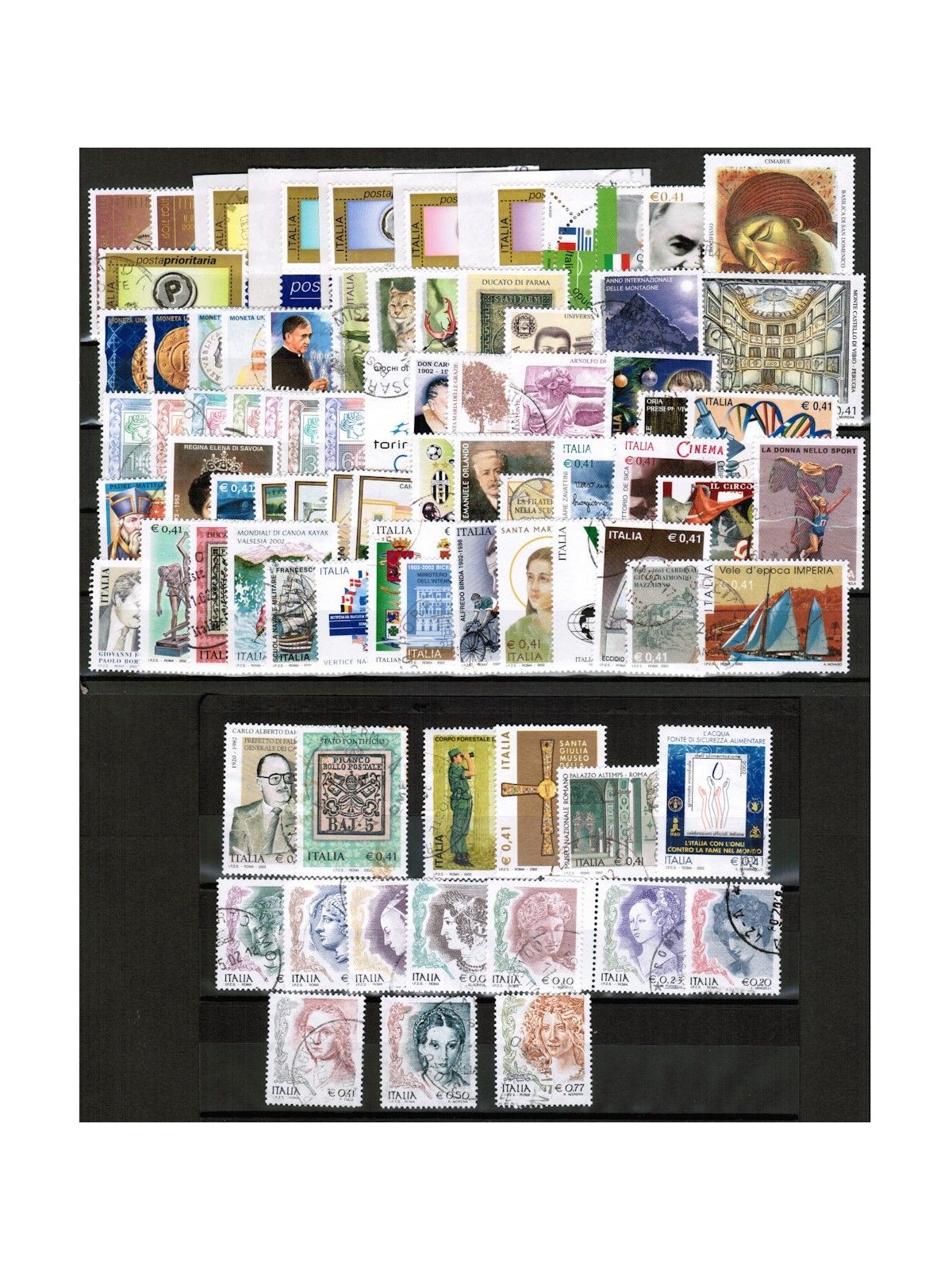 ITALY 2002 Complete Year 82v + 1 s/s us