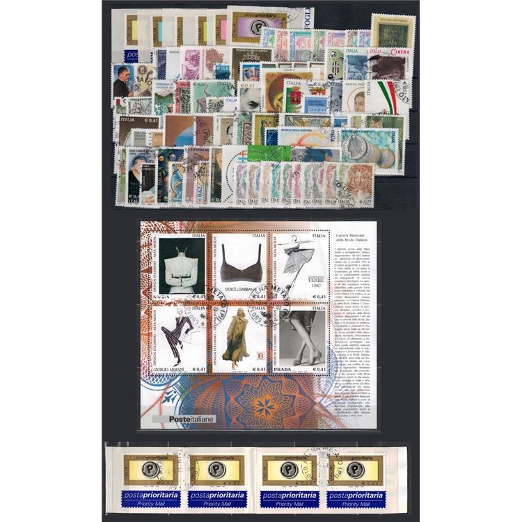 ITALIA 2002 Annata completa 82v + 1 BF us
